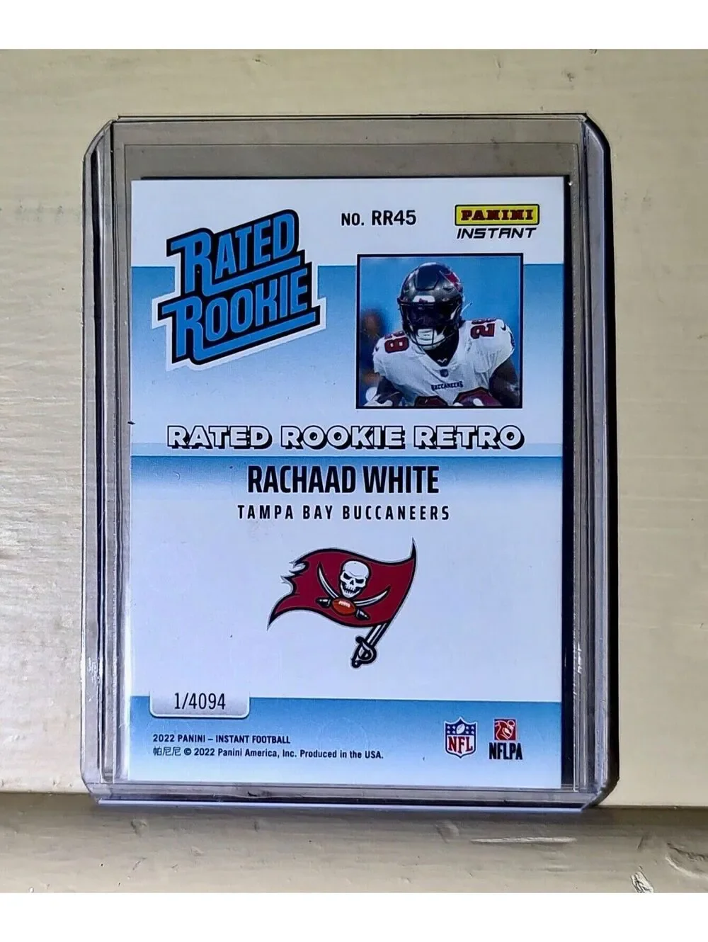 Rachaad White 2022 NFL Panini #45 Rated Rookie Retro Football Card 1/4094